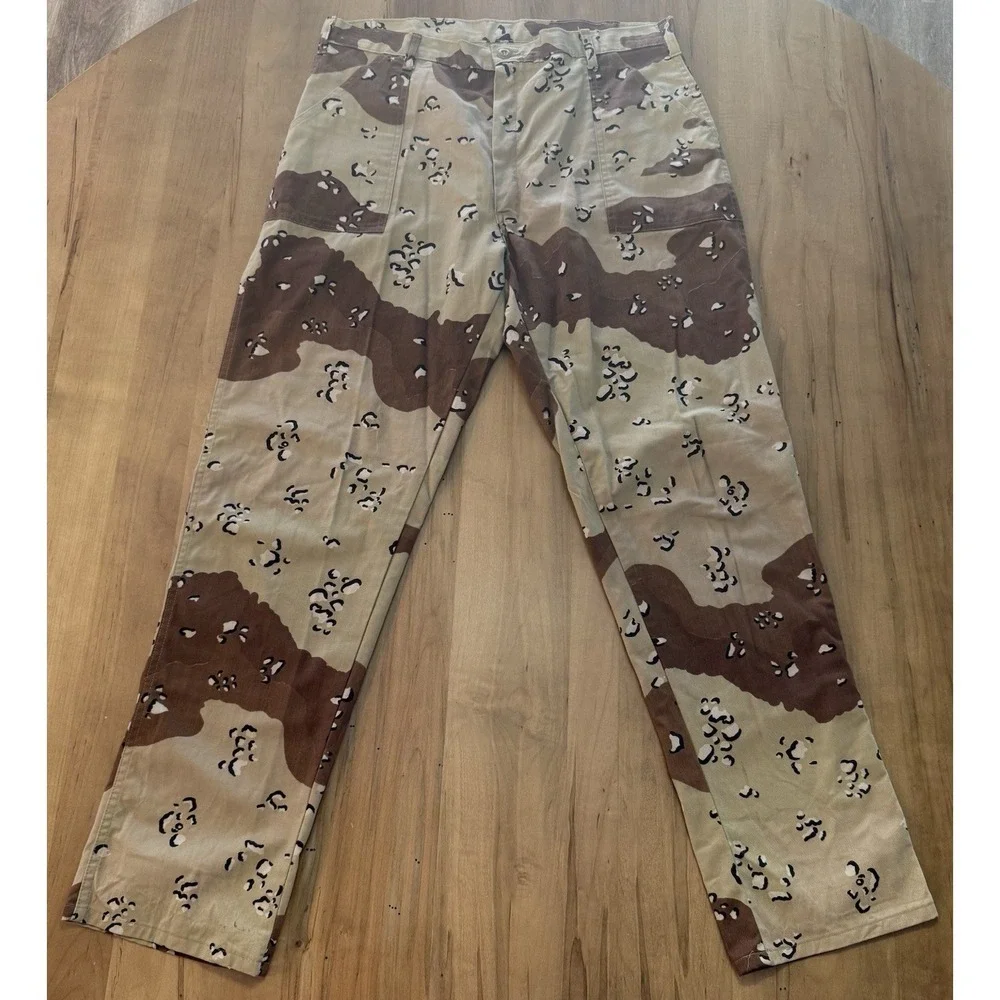 Vintage Gung Ho Desert Camouflage Outdoor Pants Men's Size 36x34.5 RN 25052 USA